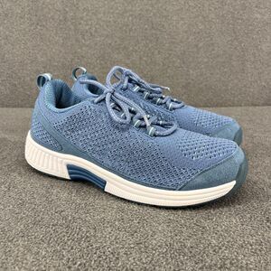 Orthfeet Womens Shoes Size 8 DW Blue Mesh Athletic Comfort Lightweight Sneakers